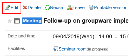 Image of the link to edit