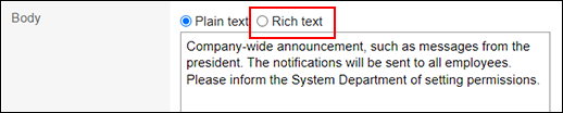 Image of switching to Text format