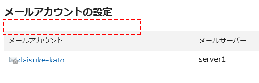 メールアカウントの操作が全て禁止されているユーザーの画像