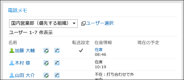 「電話メモ」ポートレット