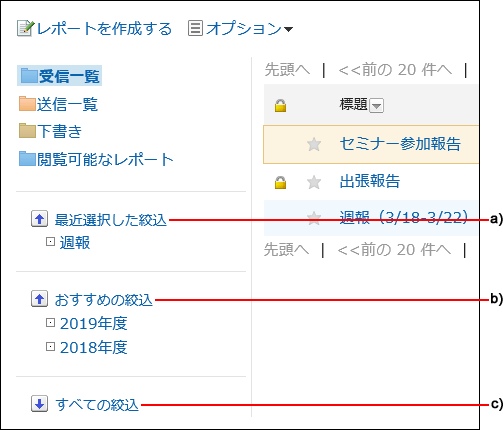 絞込の種類を説明した画像