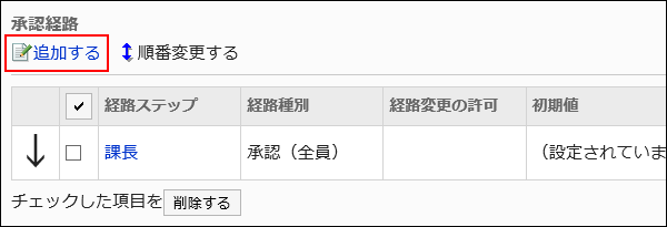 追加する操作リンクが赤枠で囲まれた画像