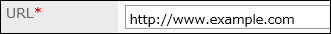 URLを入力している画像