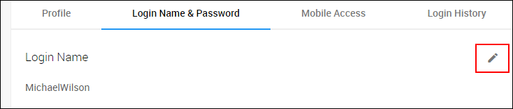 Screenshot: The change button is highlighted
