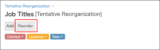 Screenshot: "Reorder" is highlighted