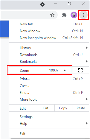 Example of setting items