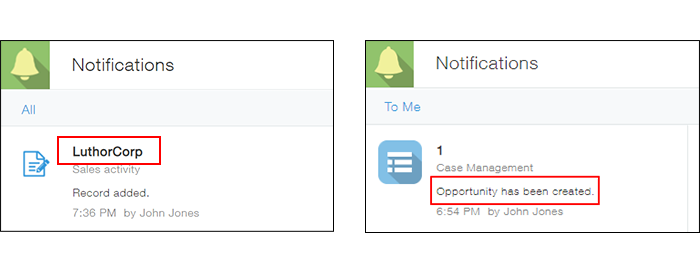 Image of notifications