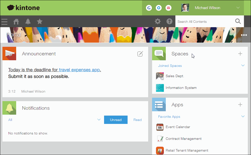 The "Users & system administration" screen