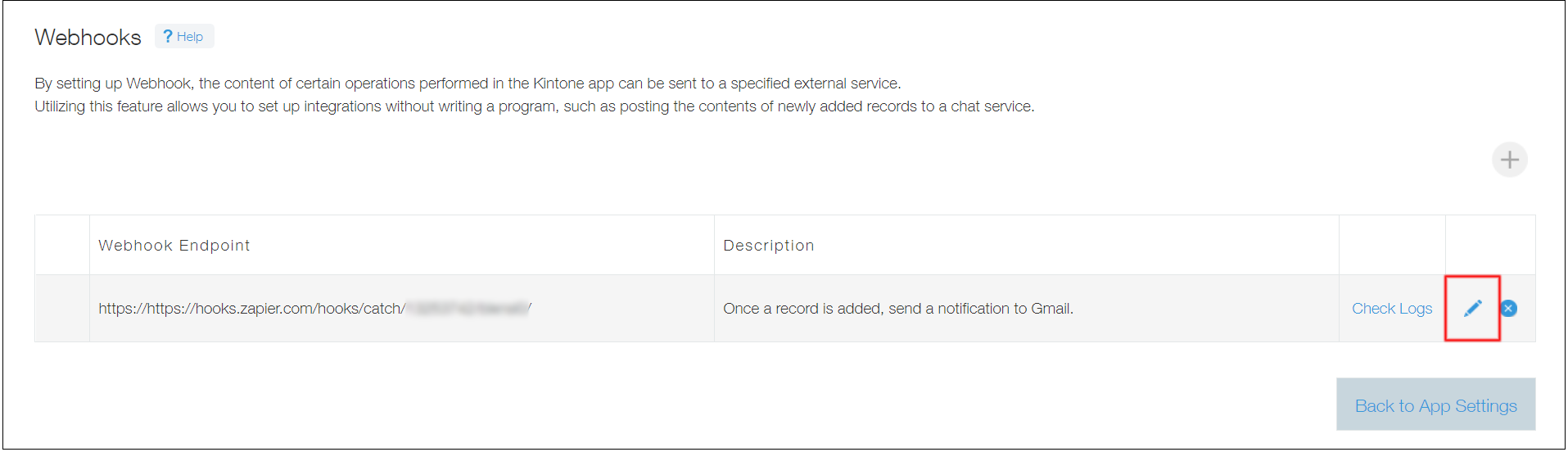 Screenshot: The "Edit" icon is outlined