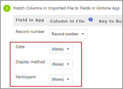 Screenshot: Example settings