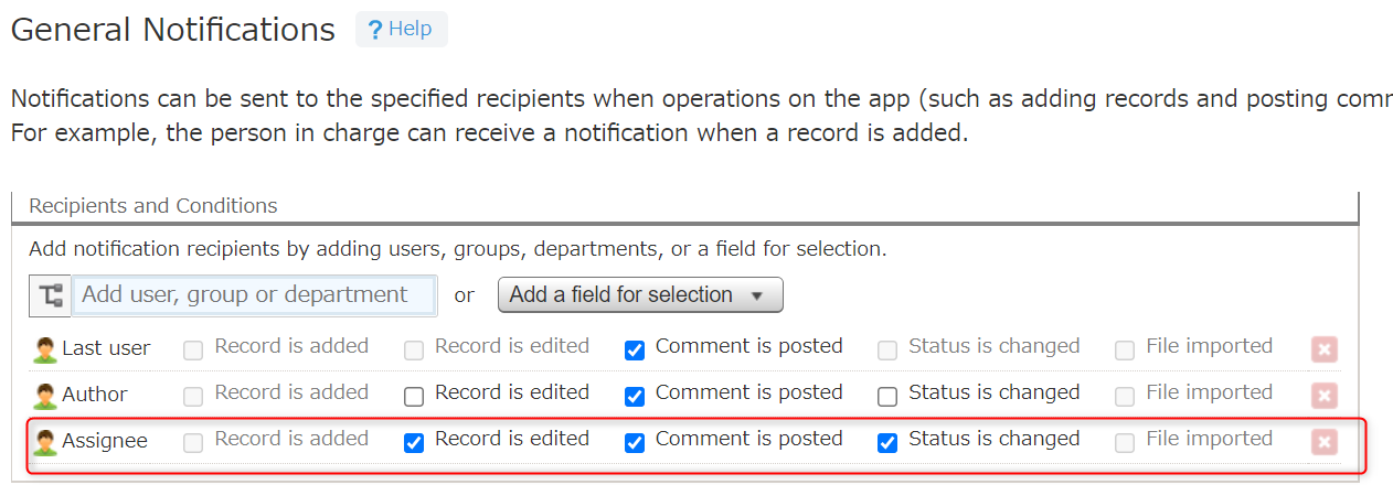 Screenshot: The "General notifications" settings in app settings