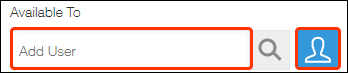 Screenshot: The "Available to" section is outlined