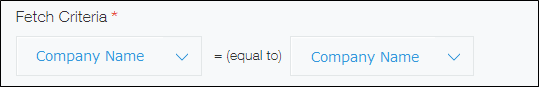 Screenshot: The "Fetch criteria" is configured!