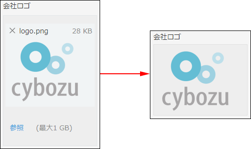 スクリーンショット：画像ファイルの添付例