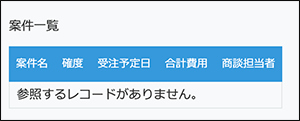 スクリーンショット：指定したフィールドが表示されている