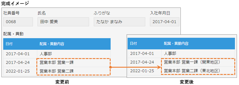 スクリーンショット：完成イメージ