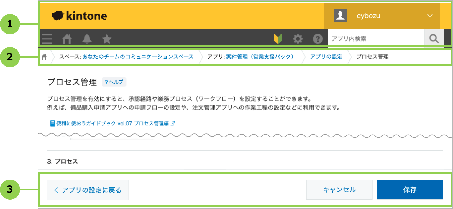 フロントエンド基盤刷新後のプロセス管理画面